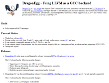 Tablet Screenshot of dragonegg.llvm.org